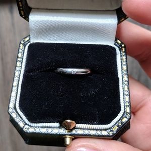 Tiffany & Co Elsa Peretti Diamond & Platinum Ring